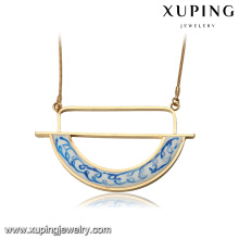 43904 Chine style en céramique fer à cheval pendentif long collier pas cher conception spéciale pour la vente en gros